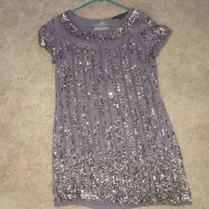 French connection beaded and sequins shift dress